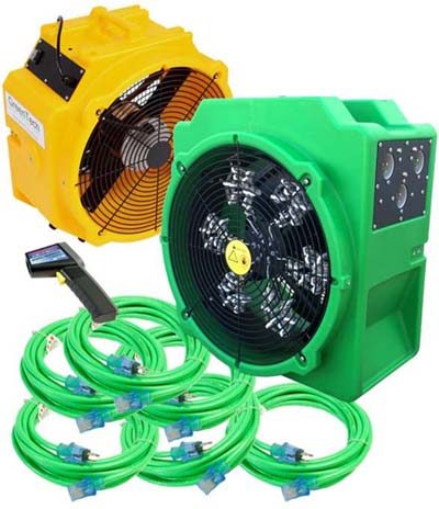 Industrial bed bug heat treatment machine and air mover